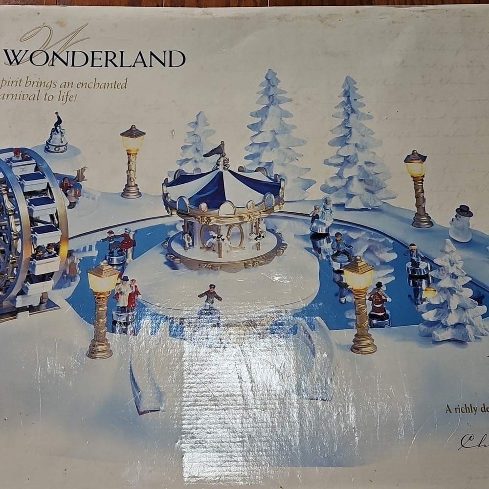 Trendmasters Winter Wonderland Christmas Magic Musical Ice Skating Carnival 1997 - Picture 3 of 16